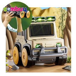 KB217204 KB217209 - Binoculars storage vehicle flashlight wheel compass 4 in 1 science assembly diy car toys
